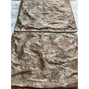 2 Ralph Lauren Venetian Court  Pillow Shams set standard sateen beige
